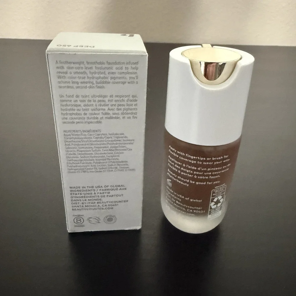 BEAUTYCOUNTER -SHADE: Deep 630- Skin Twin Featherweight Plumping Foundation-NEW!
